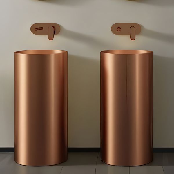  Chậu lavabo chân dài SS304 - S1702E 