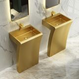  Chậu lavabo chân dài SS304 - S1703 