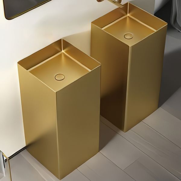  Chậu lavabo chân dài SS304 - S1705 