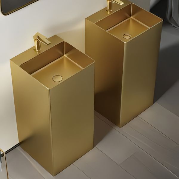  Chậu lavabo chân dài SS304 - S1706 