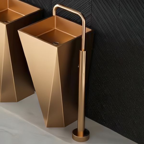  Chậu lavabo chân dài SS304 - S1707 