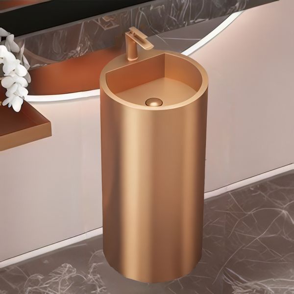  Chậu lavabo chân dài SS304 - S1708 