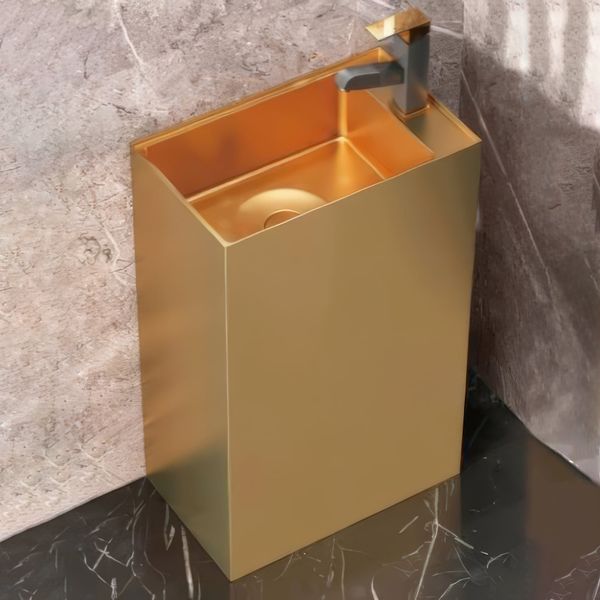  Chậu lavabo chân dài SS304 - S1714RG 