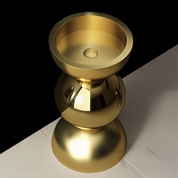  Chậu lavabo chân dài SS304 - S1722G 