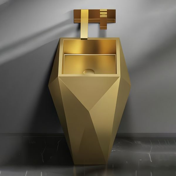  Chậu lavabo chân dài SS304 - S1725G 