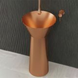  Chậu lavabo chân dài SS304 - S1747 