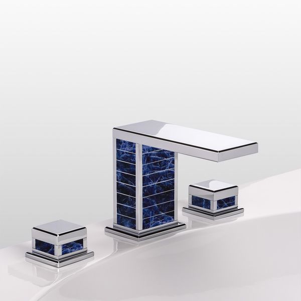  Vòi chậu rửa mặt bằng đồng Square Luxe Blue Sodalite - 1301 