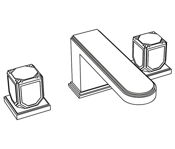  Vòi chậu rửa mặt cổ điển bằng đồng Coco Metal - 1302 