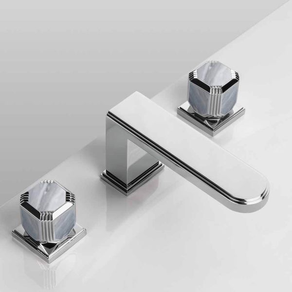  Vòi chậu rửa mặt cổ điển bằng đồng Coco Pierre Grey Bardiglio - 1302 