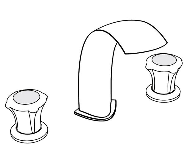  Vòi chậu rửa mặt cổ điển bằng đồng Naja Pearl - 1301 