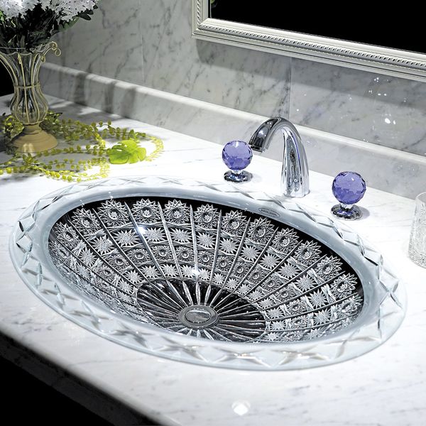  Chậu Lavabo Pha Lê Dương Vành Majestic Elizabeth 
