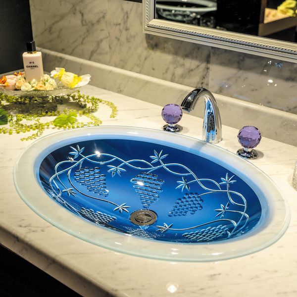  Chậu Lavabo Pha Lê Dương Vành Majestic Vinea 