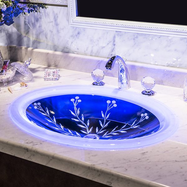 Chậu Lavabo Pha Lê Dương Vành Majestic Rita 