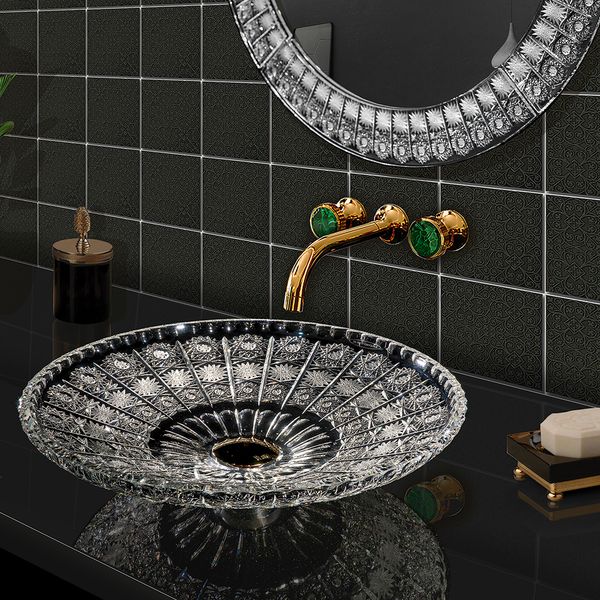  Chậu Lavabo Pha Lê Dilos Elizabeth 