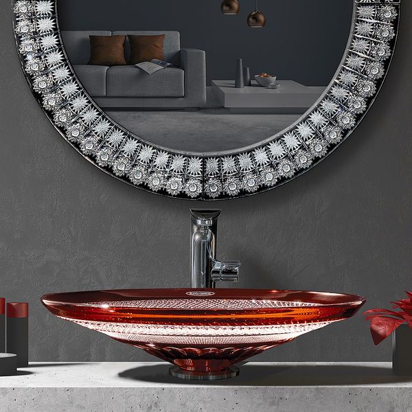  Chậu Lavabo Pha Lê Dilos Gaia Rubin 