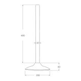 Sen vòi ngoài trời âm trần dài 600mm SS316 Marine Grade SXM - SMSHAVSS6 