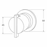  Sen vòi ngoài trời âm trần dài 600mm SS316 Marine Grade SXM - SMSHAVSS6 