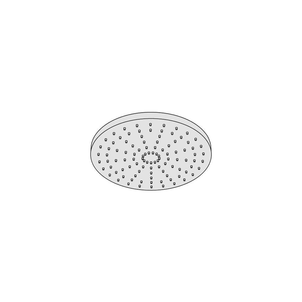  Bát sen hình tròn Top Ø200mm bằng đồng Geda Wellness - SOF11 