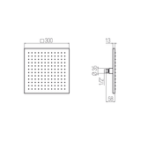  Bát sen hình vuông Top 325x325mm bằng đồng Geda Wellness - SOF14 