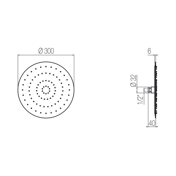  Bát sen hình tròn Best Ø300mm stainless steel Geda Wellness - SOF17 