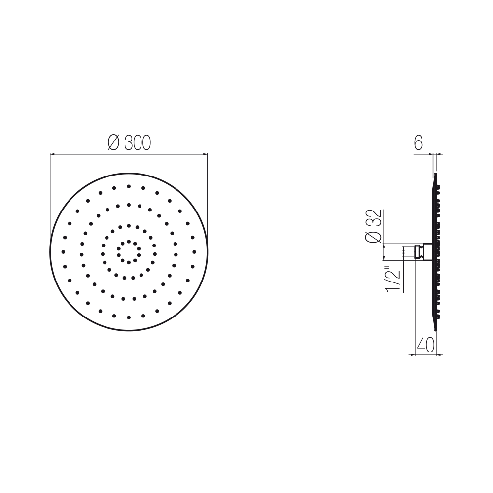 Bát sen hình tròn Best Ø300mm stainless steel Geda Wellness - SOF17 