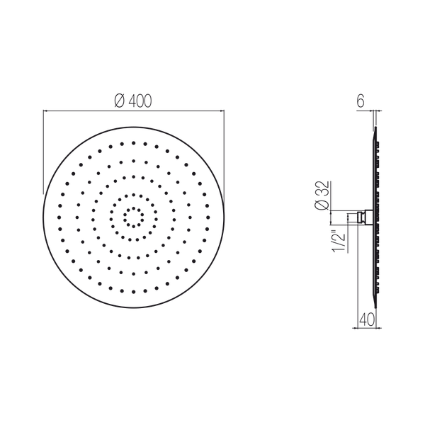  Bát sen hình tròn Best Ø400mm stainless steel Geda Wellness - SOF18 