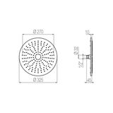 Bát sen hình tròn Varo Ø325mm stainless steel Geda Wellness - SOF2G 