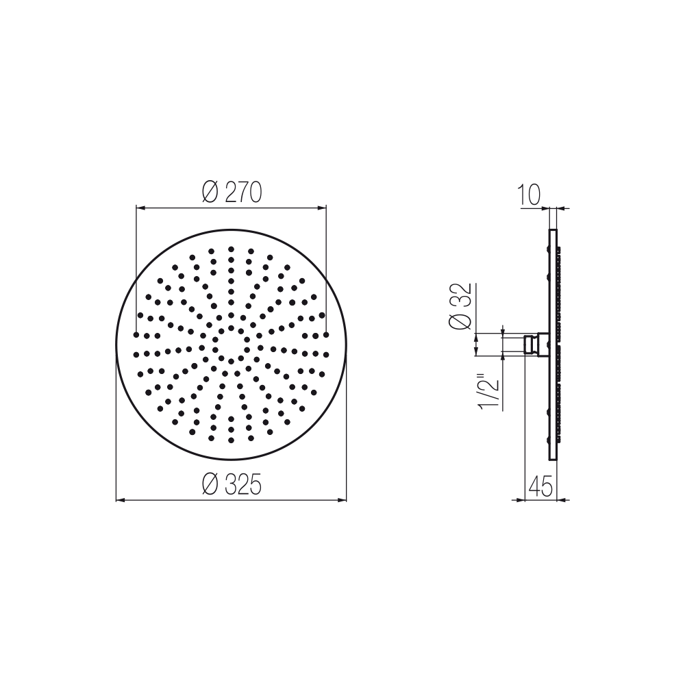  Bát sen hình tròn Varo Ø325mm stainless steel Geda Wellness - SOF2G 