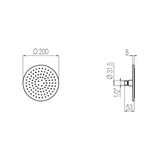  Bát sen hình tròn Noha Ø200mm stainless steel Geda Wellness - SOF24 