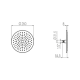  Bát sen hình tròn Noha Ø250mm stainless steel Geda Wellness - SOF25 