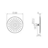  Bát sen hình tròn Noha Ø300mm stainless steel Geda Wellness - SOF26 