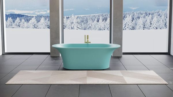  Bồn tắm bằng mineral glass composite Ahri Aquamarine 