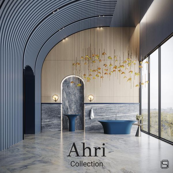  Bồn tắm bằng mineral glass composite Ahri Galaxy 