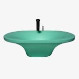  Chậu lavabo để bàn mineral glass composite Ahri Aquamarine 