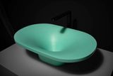  Chậu lavabo để bàn mineral glass composite Ahri Aquamarine 