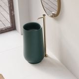  Chậu lavabo chân dài bằng mineral glass composite Brandi Storm 