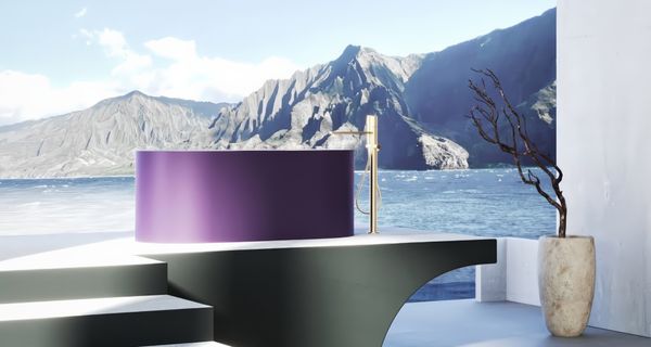  Bồn tắm bằng mineral glass composite Christoph Nebula - Cotton 