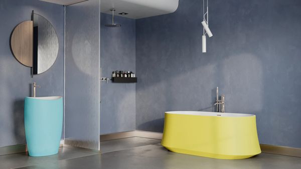  Bồn tắm bằng mineral glass composite Danielle Aurora - Cotton 