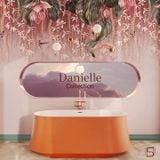  Bồn tắm bằng mineral glass composite Danielle Solar Irradiance - Cotton 