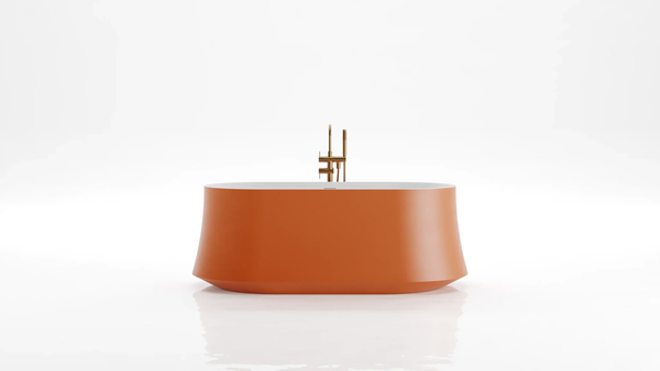  Bồn tắm bằng mineral glass composite Danielle Solar Irradiance - Cotton 