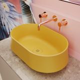  Chậu lavabo để bàn mineral glass composite Danielle (cao) Aurora 