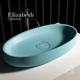  Chậu lavabo để bàn mineral glass composite Elizabeth Celeste 
