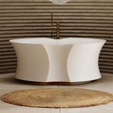  Bồn tắm bằng mineral glass composite Isabel Cosmic Latte 