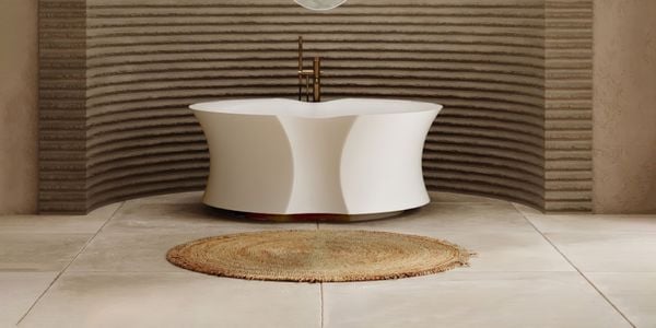  Bồn tắm bằng mineral glass composite Isabel Cosmic Latte 