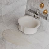  Bồn tắm bằng mineral glass composite Isabel Cosmic Latte 