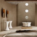  Bồn tắm bằng mineral glass composite Isabel Cosmic Latte 