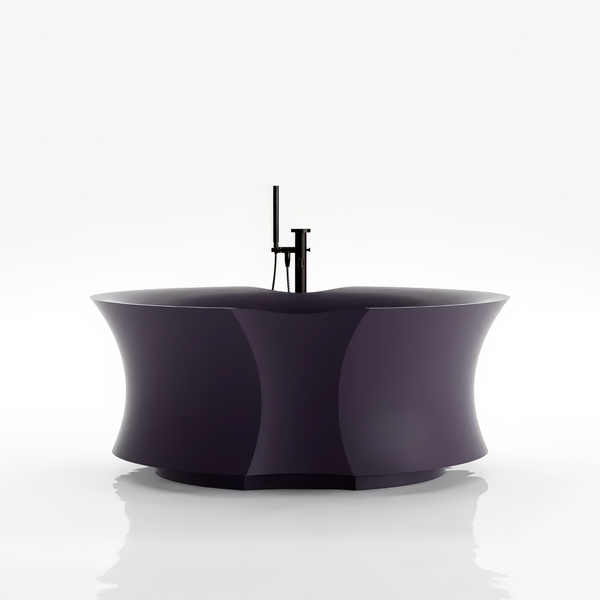  Bồn tắm bằng mineral glass composite Isabel Purple 