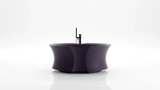  Bồn tắm bằng mineral glass composite Isabel Purple 