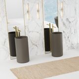  Chậu lavabo chân dài bằng mineral glass composite Julia Dovetail 