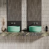  Chậu lavabo để bàn mineral glass composite Julia Aquamarine 